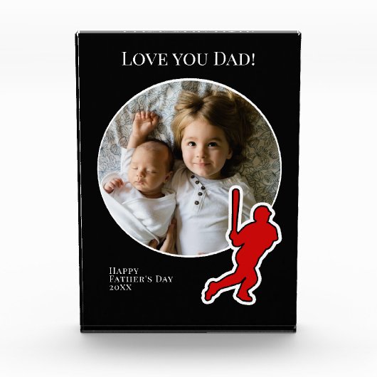 野球選手との父の日撮影 フォトブロック (正面)