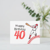 野球選手との40歳の誕生日 ポストカード (スタンド正面)