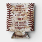 野球選手とコーチのためのギフト野球 缶クーラー (正面)