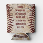 野球選手とコーチのためのギフト野球 缶クーラー (裏面)