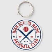 野球選手とコーチ高校野球 キーホルダー (正面)