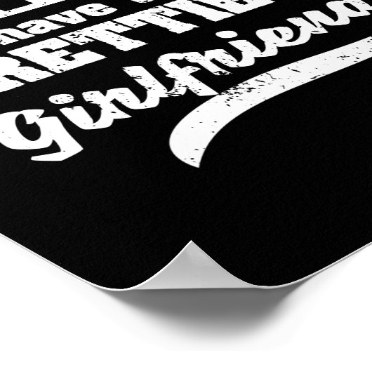 野球選手にはガールフレンドかわいらしがいる ポスター (角)