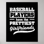 野球選手にはガールフレンドかわいらしがいる ポスター (正面)