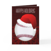 野球選手のためのクリスマスカード