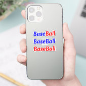 野球選手のための楽しいフレーズステッカー シール (スマートフォン)