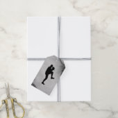 野球選手のピッチャーがワインドアップ ギフトタグ (より糸付き)