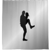 野球選手のピッチャーがワインドアップ シャワーカーテン (正面)