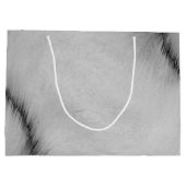 野球選手のピッチャーがワインドアップ ラージペーパーバッグ (裏面)