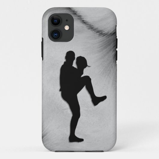 野球選手のピッチャーがワインドアップ Case-Mate iPhoneケース (裏面)