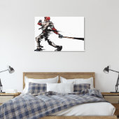 野球選手の保持こうもり、側面 キャンバスプリント (インサイチュ (寝室))