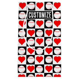 野球選手の名前または文字スポパーソナライズされたーツ スモールペーパーバッグ