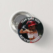 野球選手の名前を追加チームと写真 缶バッジ (正面&裏面)