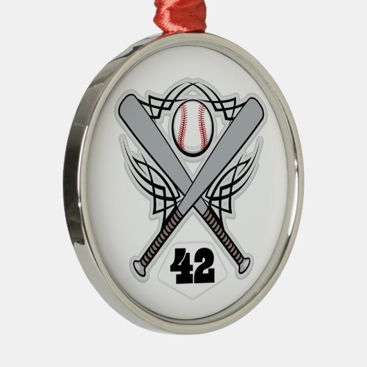 野球選手の均一第42 メタルオーナメント (右)