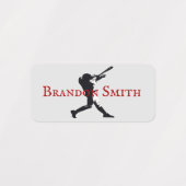 野球選手の打者の名前のラベル ラベル (デザイン2)