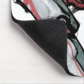 野球選手の振動こうもり、側面図 マウスパッド (コーナー)