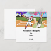 野球選手は野球をしている 招待状 (正面/裏面)