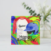 野球選手へのハッピーバースデー カード (スタンド正面)
