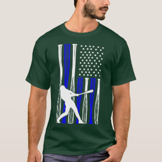 野球選手アメリカ国旗 Tシャツ