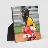 野球選手キッドフォトカスタマイズ フォトプラーク (正面)