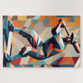 野球選手キュービストジグソーパズル ジグソーパズル (横)