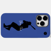 野球選手グラフィック&あなたの名前HAMbyWG Case-Mate iPhoneケース (裏面 (横))