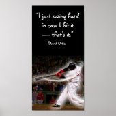 野球選手グラフィック ポスター (正面)