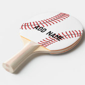 野球選手コーチ – はっきりしたモダンスケッチ 卓球ラケット (正面アングル)