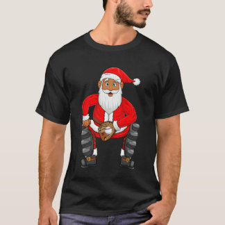 野球選手サンタクリスマスパジャマ野球C Tシャツ