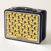 野球選手スポーツパーソナライズされた メタルランチボックス (裏面)