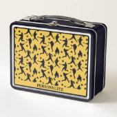 野球選手スポーツパーソナライズされた メタルランチボックス (正面)