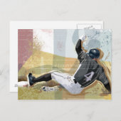 野球選手スライド2 ポストカード (正面/裏面)