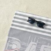 野球選手デザインビーチタオル ビーチタオル (インサイチュ)