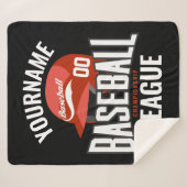 野球選手パーソナライズされた名チームチャンクラブ シェルパブランケット (正面(横))