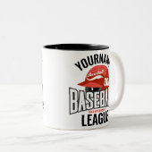 野球選手パーソナライズされた名チームチャンクラブ ツートーンマグカップ (正面右)