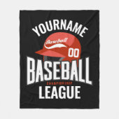 野球選手パーソナライズされた名チームチャンクラブ フリースブランケット (正面)