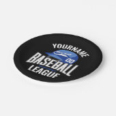 野球選手パーソナライズされた名チームチャンクラブ ペーパープレート (アングル)