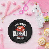 野球選手パーソナライズされた名チームチャンクラブ ペーパープレート (パーティー)