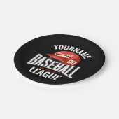 野球選手パーソナライズされた名チームチャンクラブ ペーパープレート (アングル)