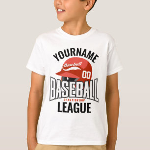 野球選手パーソナライズされた名チームチャンクラブ Tシャツ