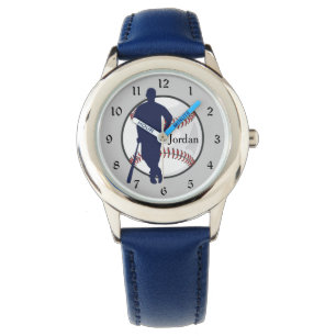 野球選手ブルー 腕時計