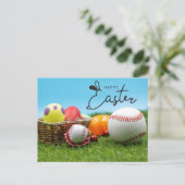 野球選手ホリデー葉書ハッピーイースター シーズンポストカード (スタンド正面)