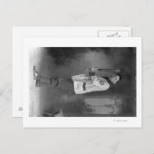 野球選手ポートレート保持こうもり ポストカード (正面/裏面)