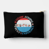 野球選手マインドセット – 赤白青 アクセサリーポーチ (裏面)