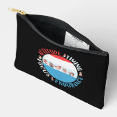 野球選手マインドセット – 赤白青 アクセサリーポーチ (見開き)