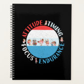 野球選手マインドセット – 赤白青 プランナー手帳 (正面)