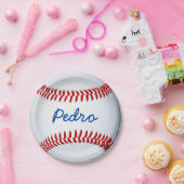 野球選手名の署名パーソナライズされた ペーパープレート (パーティー)