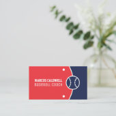 野球選手野球コーチインストラクター 名刺 (スタンド正面)