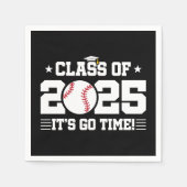 野球選手2025年卒業クラス スタンダードカクテルナプキン (正面)