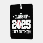 野球選手2025年卒業クラス メタルオーナメント (正面左)