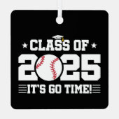 野球選手2025年卒業クラス メタルオーナメント (裏面)